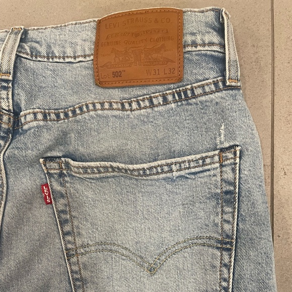 Levi's Blue Jeans 502 Straight Stretch. Men size W31 L32. - Picture 5 of 8